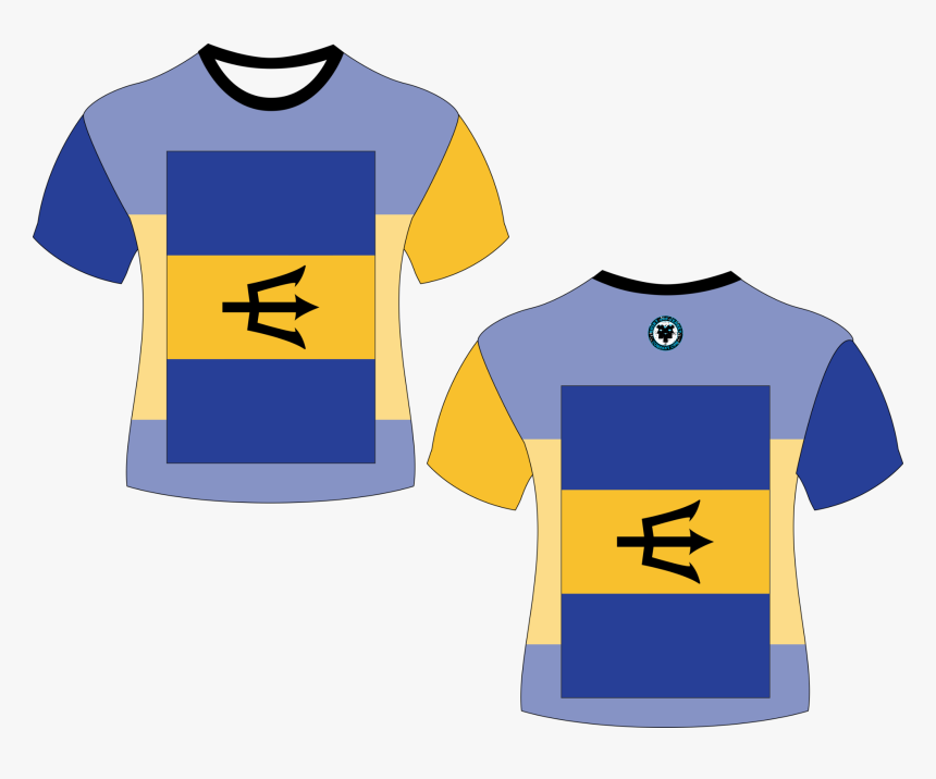 Barbados Country Flag Shirt - Illustration, HD Png Download, Free Download