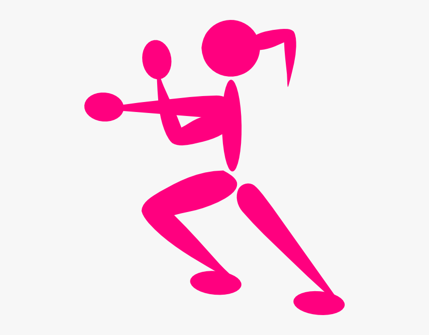 Girl Clipart Boxing - Stick Figure Girl Boxing, HD Png Download, Free Download