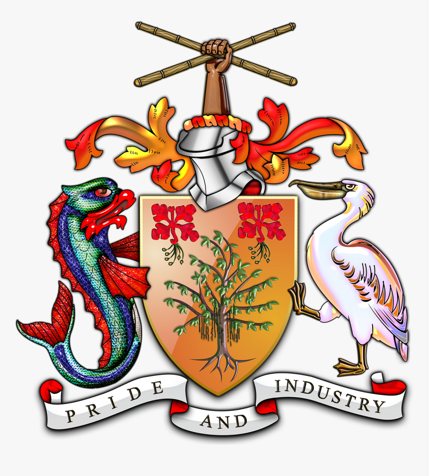 Barbados National Coat Of Arms, HD Png Download, Free Download