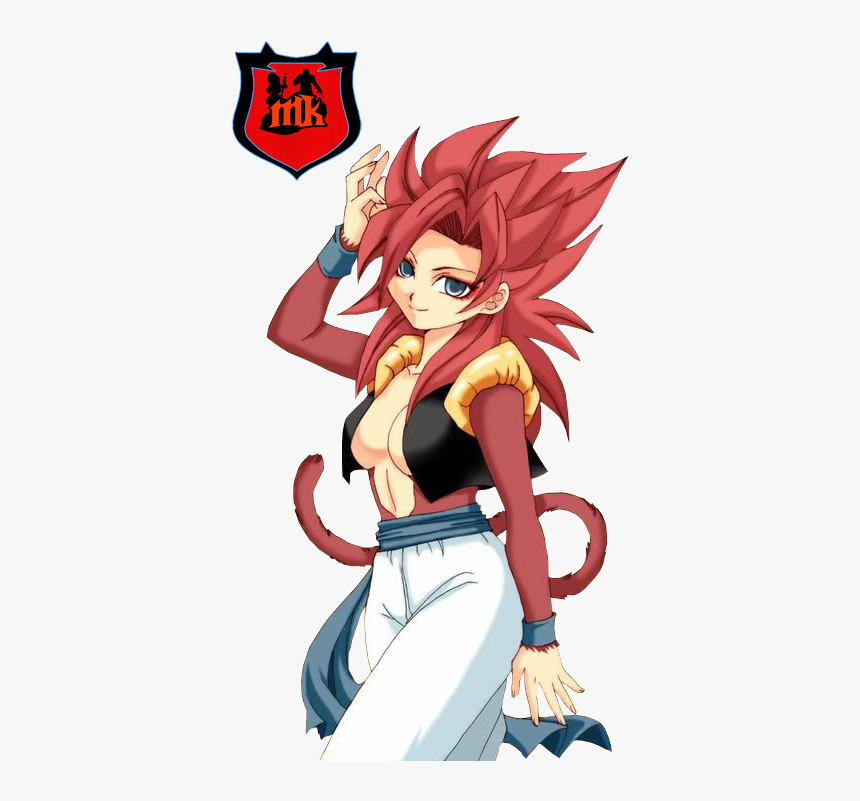 Gogéta Ssj4 Féminin Elle Est Trop Mimi - Female Goku, HD Png Download, Free Download