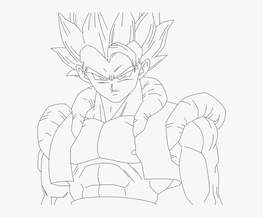 Gogeta Coloring Pages - Desenhos Para Colorir Dragon Ball Z Do Gogeta, HD Png Download, Free Download