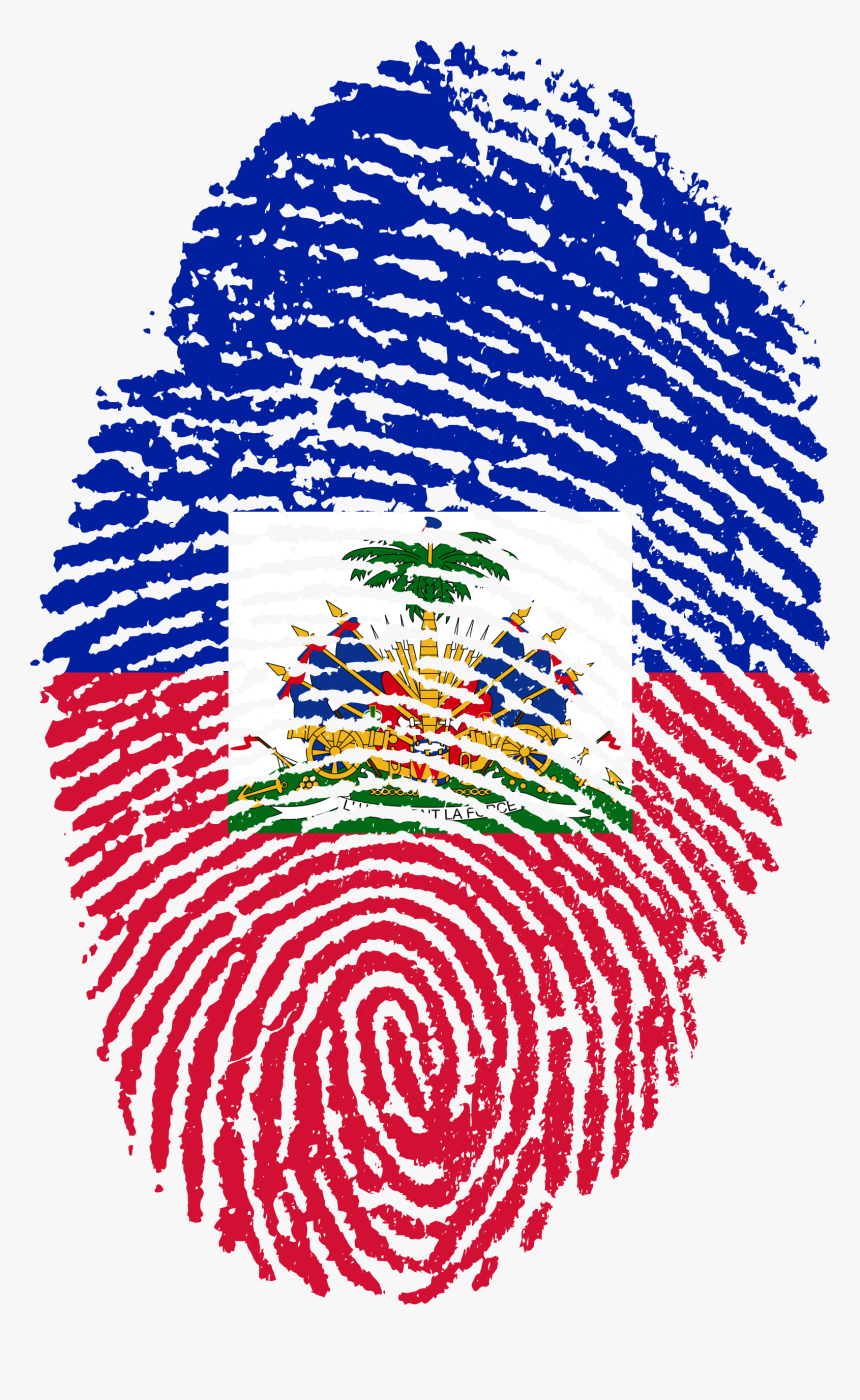 Haitian Flag Fingerprint, HD Png Download, Free Download