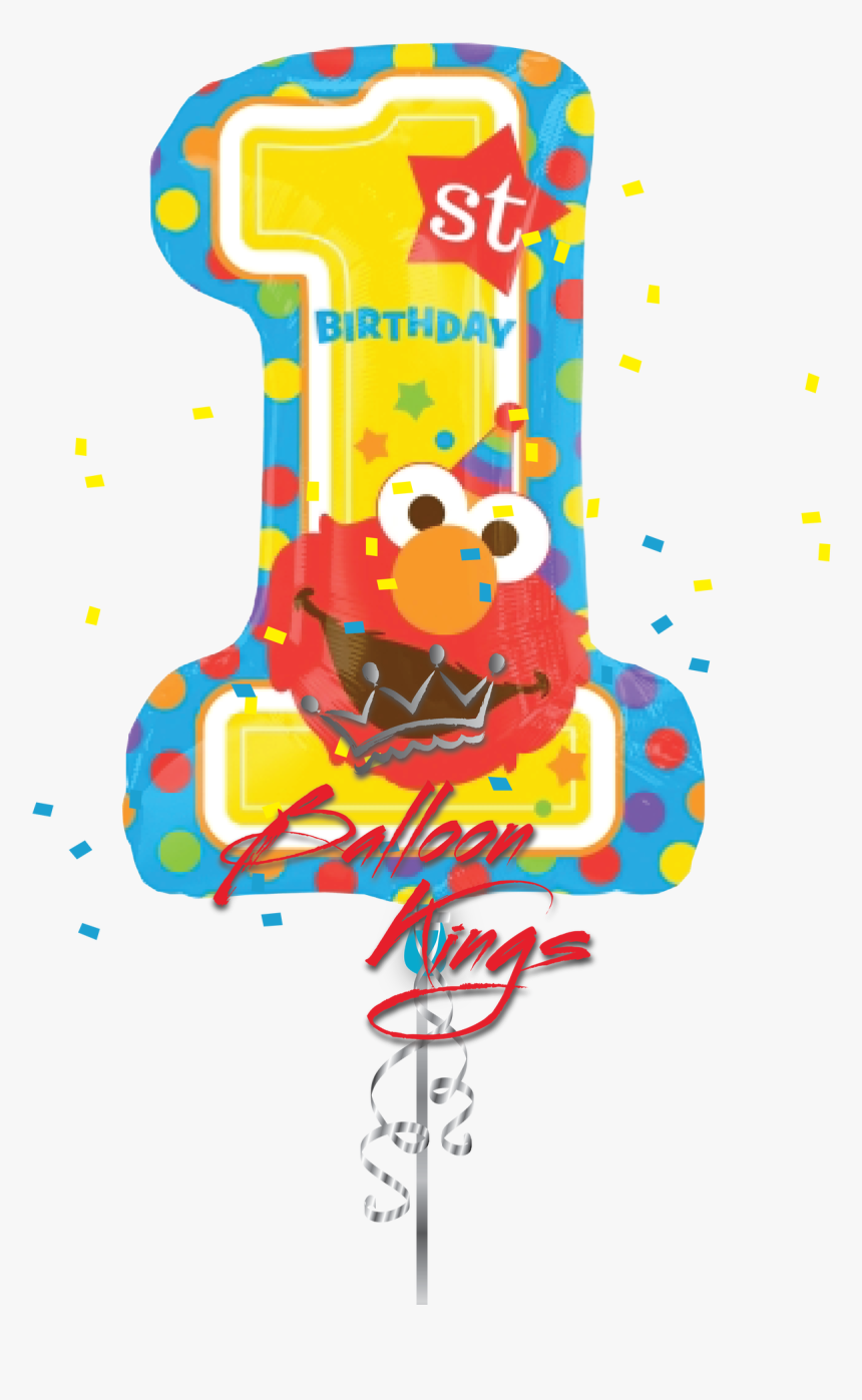 Elmo One - 28 Sesame Street 1st Birthday Balloon, HD Png Download, Free Download