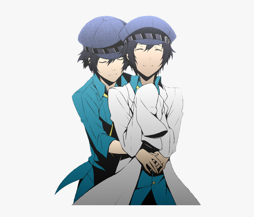 “nobody Asked For A Colored Version Of Naoto Hugging - Persona 4 Naoto Fanart, HD Png Download, Free Download