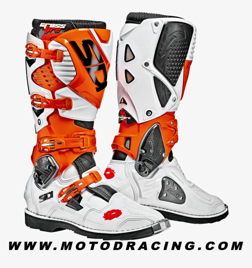 Sidi Crossfire 3 Ta Boots Orange / White / Black - Sidi Crossfire 3 Srs Ktm, HD Png Download, Free Download