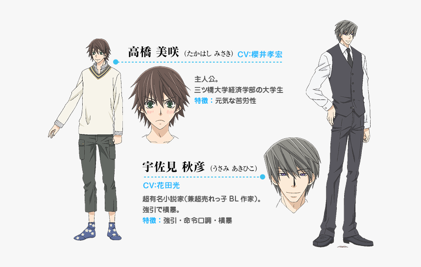 Junjou Romantica Usagi In Suit, HD Png Download, Free Download