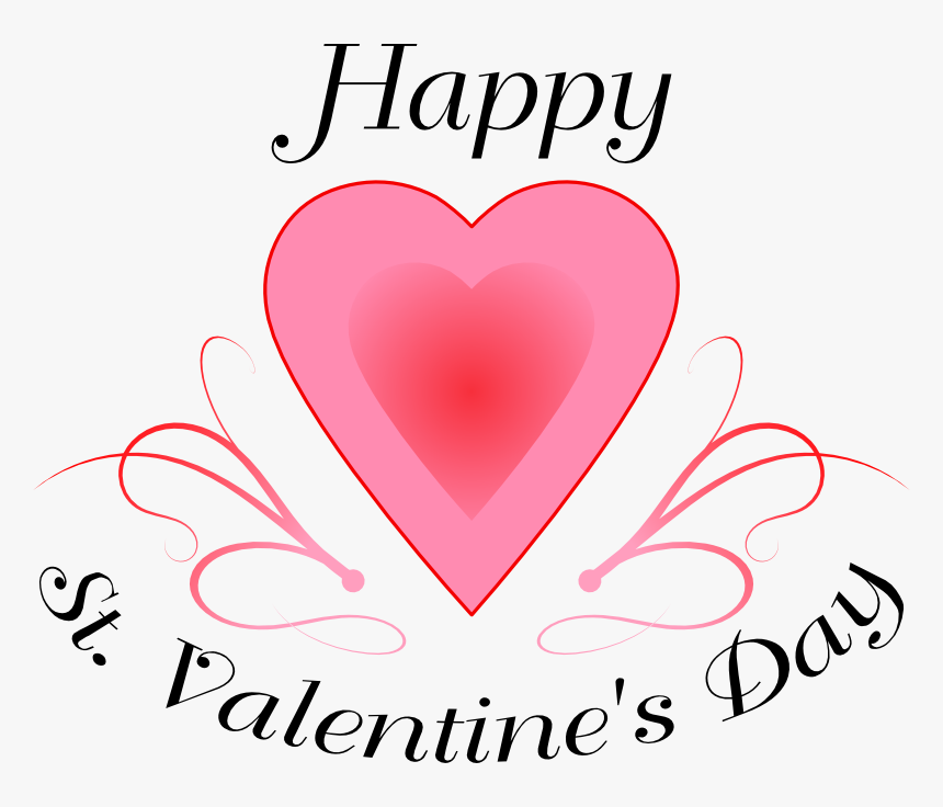 Clip Art Happy St Valentines Day - Happy St Valentine's Day Clipart, HD Png Download, Free Download