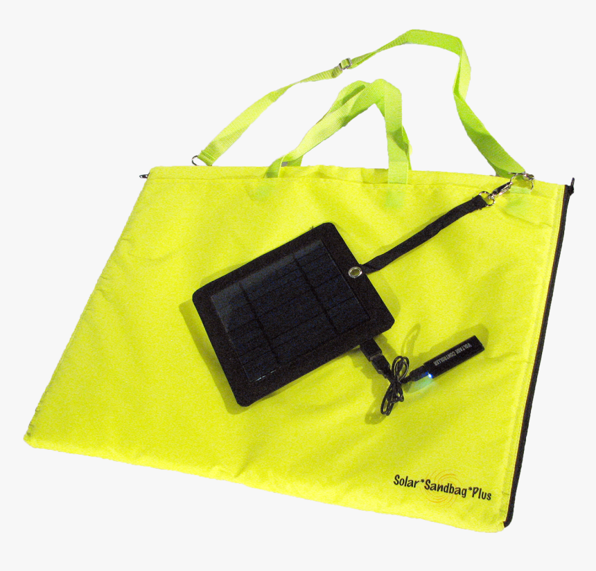 The Solar Panel Clips Securely To The Solar Bag - Handbag, HD Png Download, Free Download