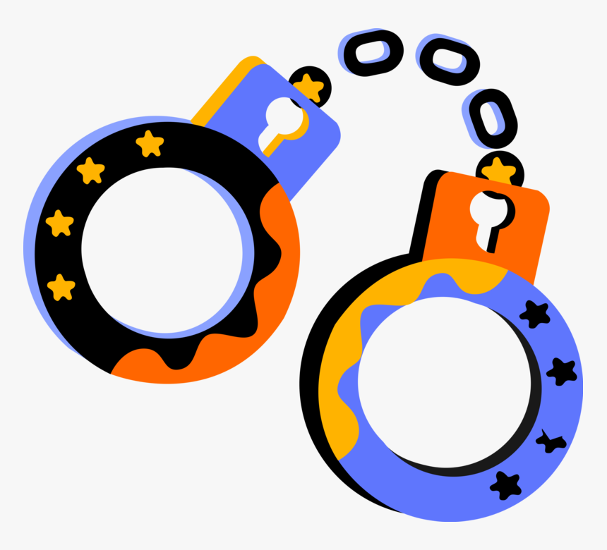Handcuffs Physical Restraint Vector - Circle, HD Png Download, Free Download