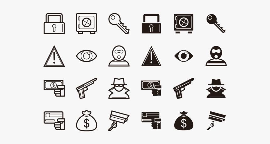 Theft Icons Vector - Illustration, HD Png Download, Free Download