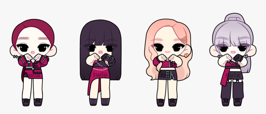 Blackpink Cartoon Png, Transparent Png, Free Download