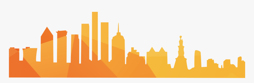Transparent City Building Png - Orange Building Silhouette, Png Download, Free Download