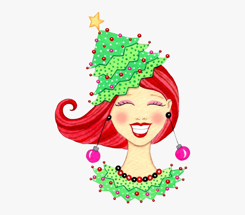 Christmas Girl Face Weihnachts-clipart, Weihnachtsbilder, - Christmas Happy Hour Invitation Wording, HD Png Download, Free Download
