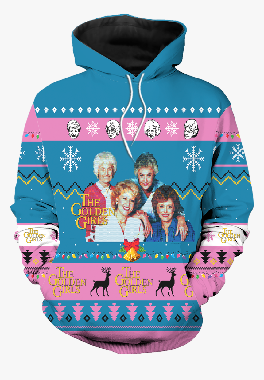 The Golden Girls American Sitcom Ugly Christmas All - Men's Golden Girls Ugly Christmas Sweater, HD Png Download, Free Download