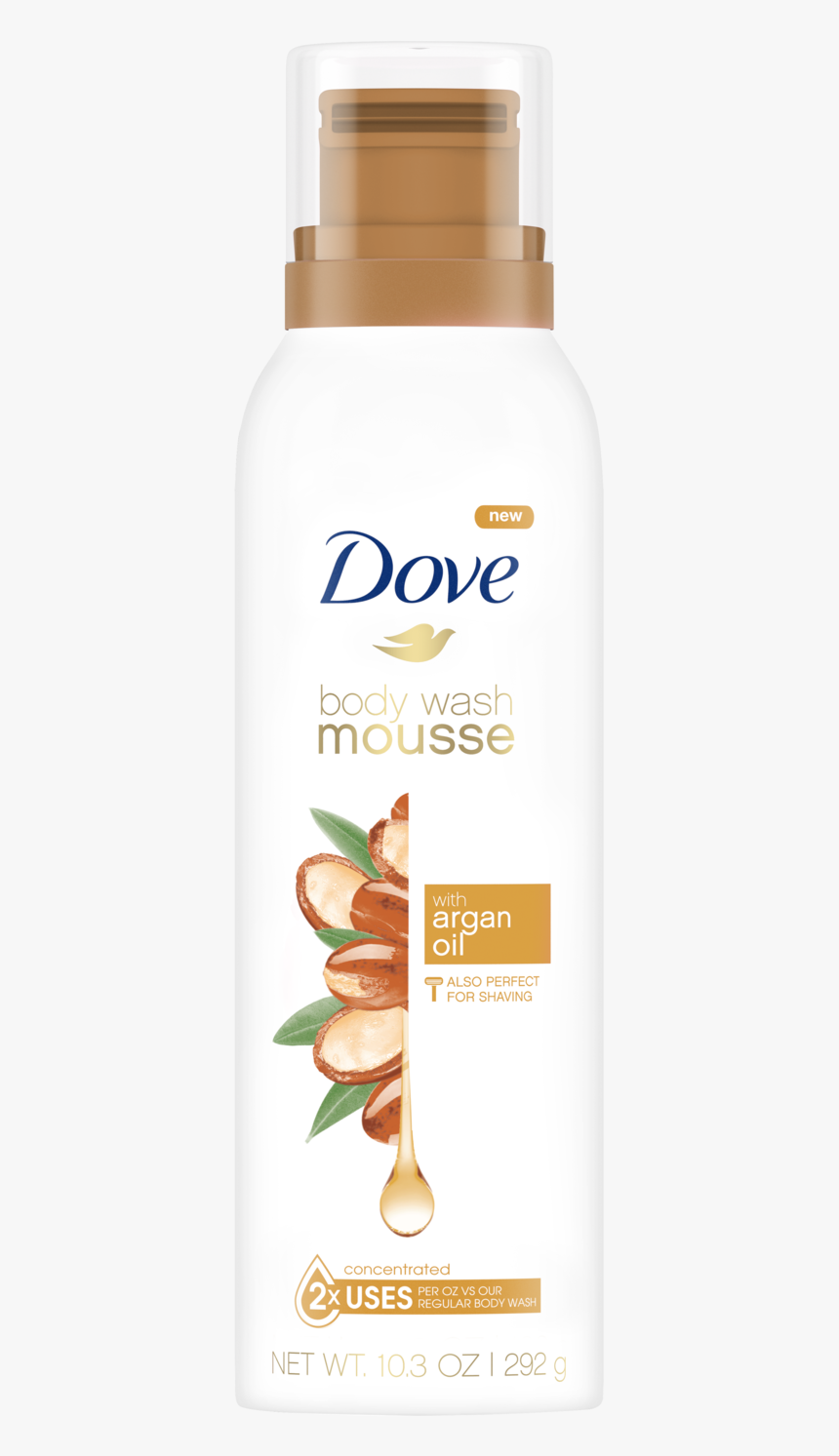 Body Wash Mousse With Argan Oil - Dove Body Wash Mousse, HD Png Download, Free Download