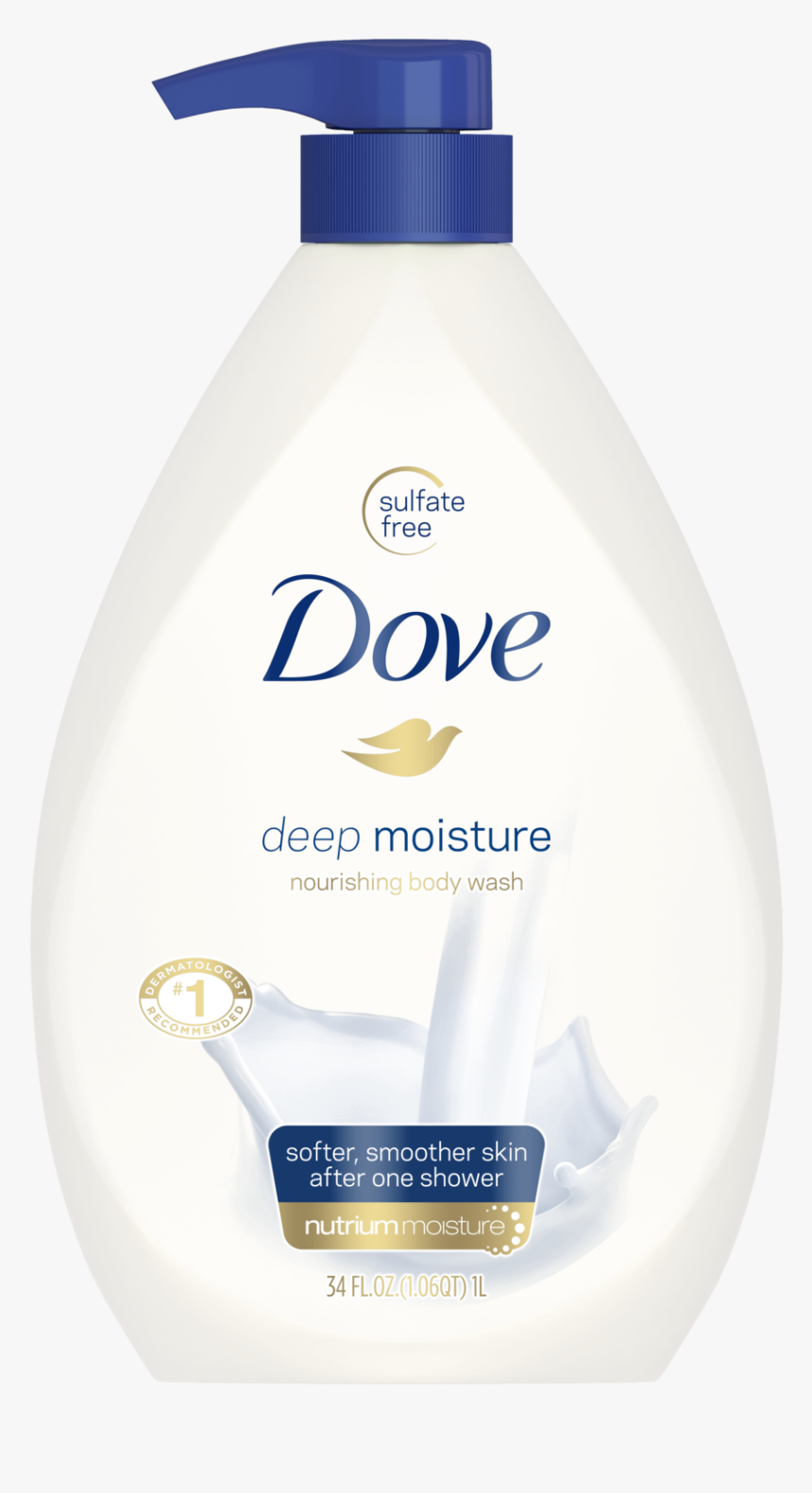 Dove Body Wash Deep Moisture, HD Png Download, Free Download