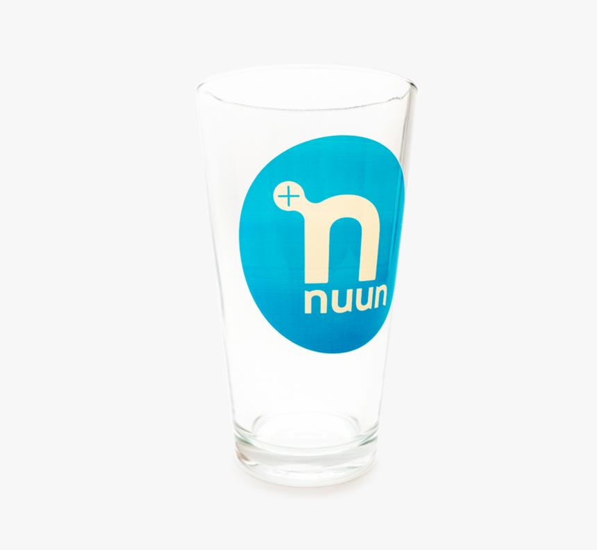 Pint Glass With Blue Circle Nuun Logo - Pint Glass, HD Png Download, Free Download