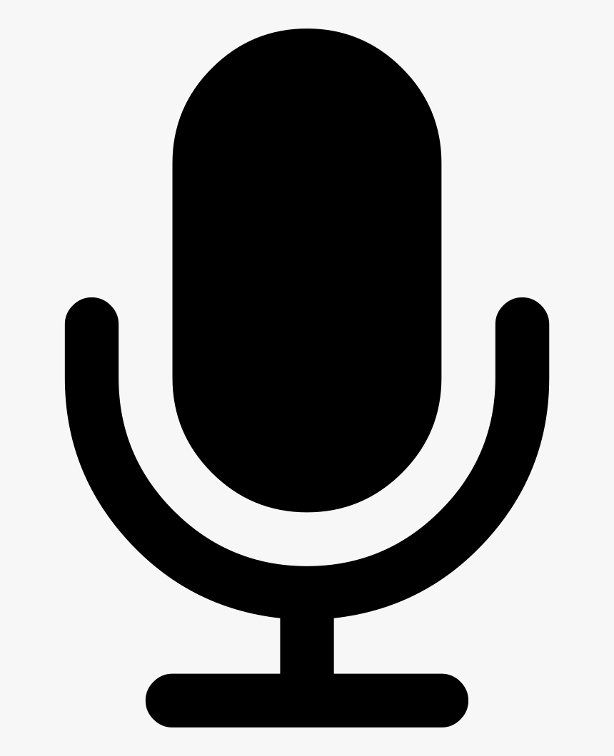 Microphone Black Shape - Voice Search Icon Png, Transparent Png, Free Download