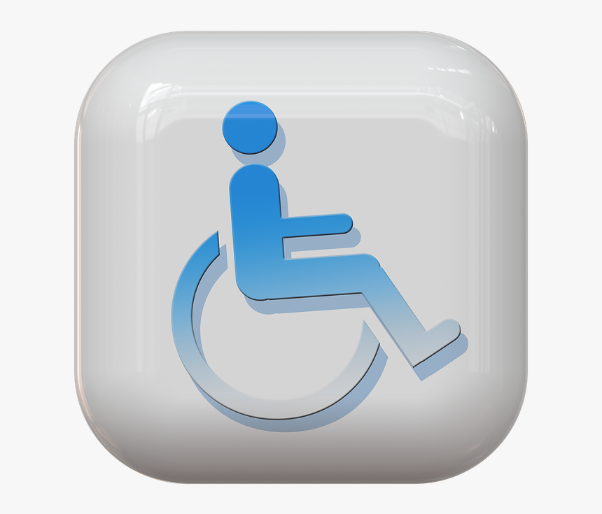 Button, Symbol, Wheelchair, Disabled, Handicap, Theme - Perrito En Silla De Ruedas Logotipo, HD Png Download, Free Download