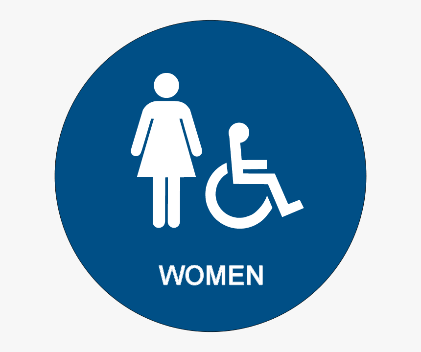 Ca Title 24 Handicap Accessible Womens Ada Restroom - Women Handicap Restroom Signs, HD Png Download, Free Download