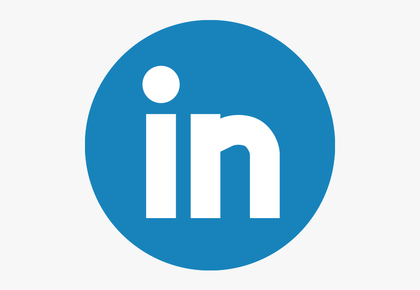 Linkedin Icon Png Round, Transparent Png, Free Download