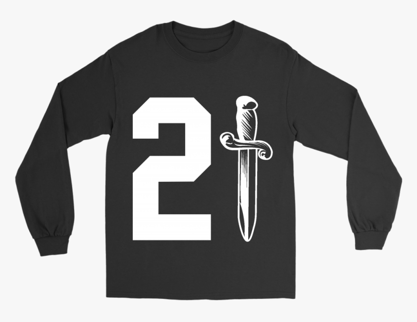 21 Savage Daggar Issa Knife Long Sleeve Shirt - Issa Knife, HD Png Download, Free Download