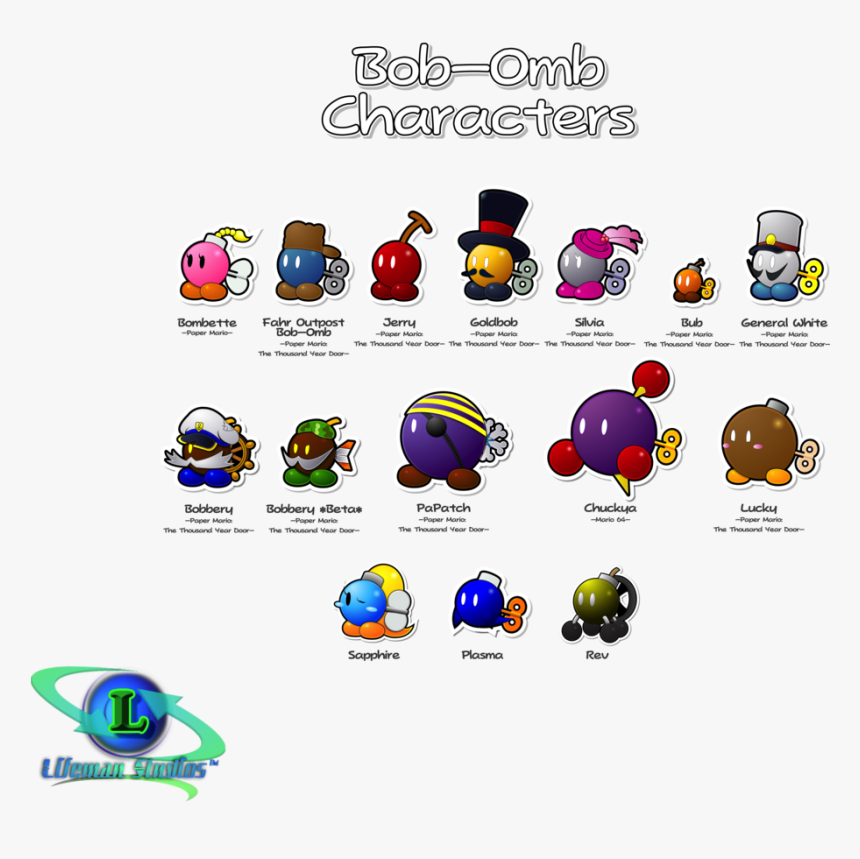 Paper Bob Ombs 2 By Dpghoastmaniac2-d6a2tzp - Paper Mario Bomb Ombs, HD Png Download, Free Download