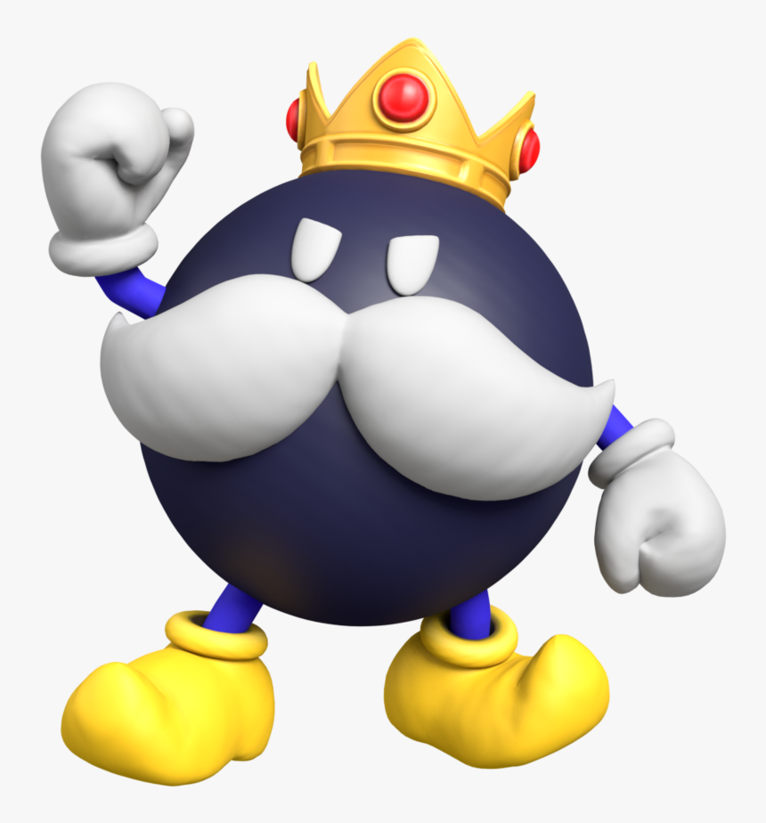 King Bob-omb Render - Super Mario King Bob Omb, HD Png Download, Free Download