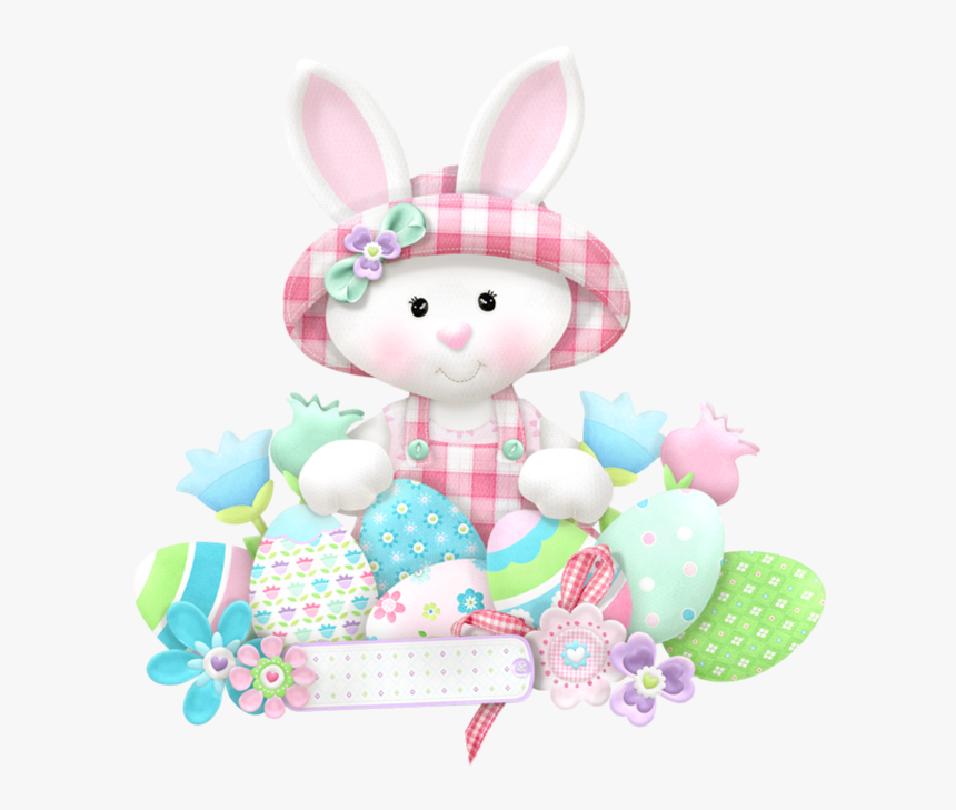 Easter White Bunny Png Clipart - Coelhinha Png, Transparent Png, Free Download