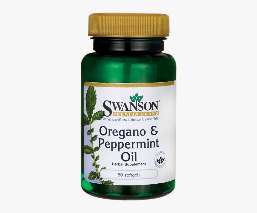 Swanson Oregano & Peppermint Oil 60 Sgels - Swanson Garcinia Cambogia, HD Png Download, Free Download