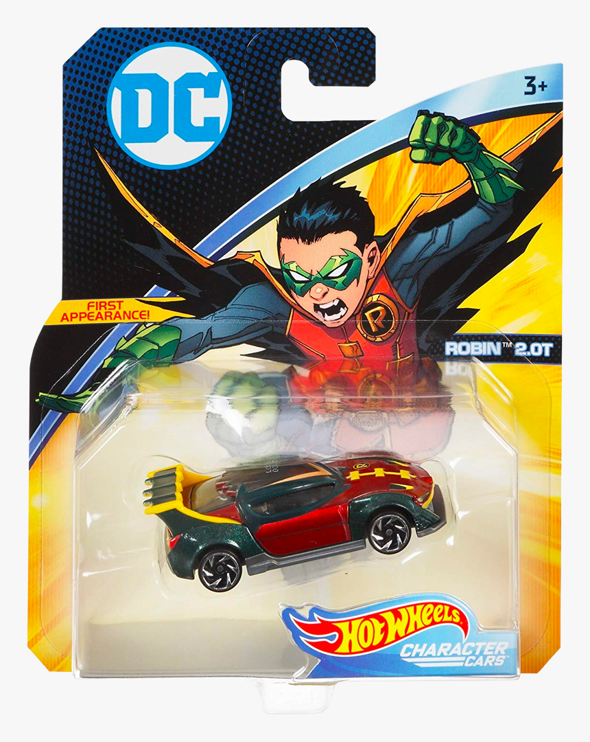 0t 1/64th Scale Die-cast Hot Wheels Vehicle - Hot Wheels Character Cars Robin, HD Png Download, Free Download