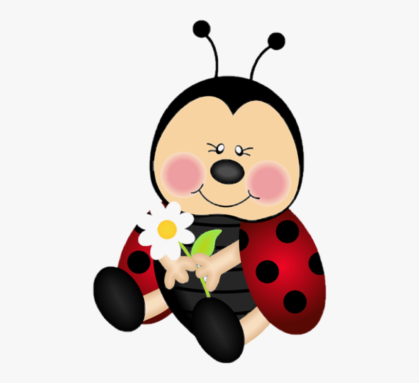 Ladybug Red Blackdot Insect Sticker - Lady Bug Clipart Png, Transparent Png, Free Download