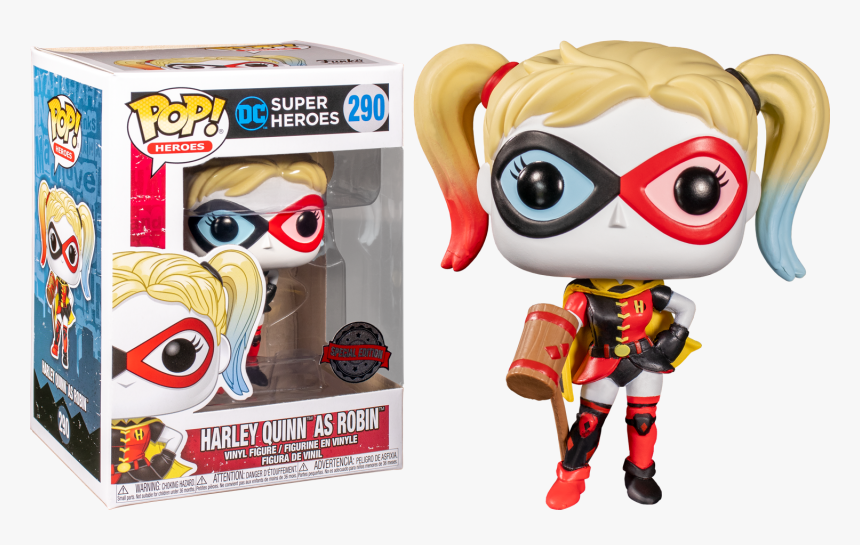 Funko Pop Dc Comics - Harley Quinn Robin Funko, HD Png Download, Free Download