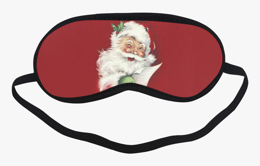 A Beautiful Vintage Santa Claus Sleeping Mask - Spiderman Eye Mask, HD Png Download, Free Download
