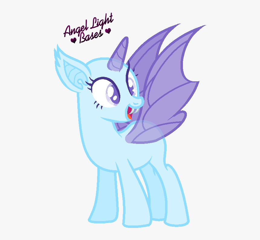 Clipart Bat Draw - Mlp Angel Light Bases, HD Png Download, Free Download