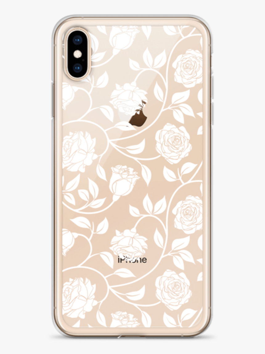 White Rose Pattern Iphone Case For All Iphone Models - Mobile Phone Case, HD Png Download, Free Download