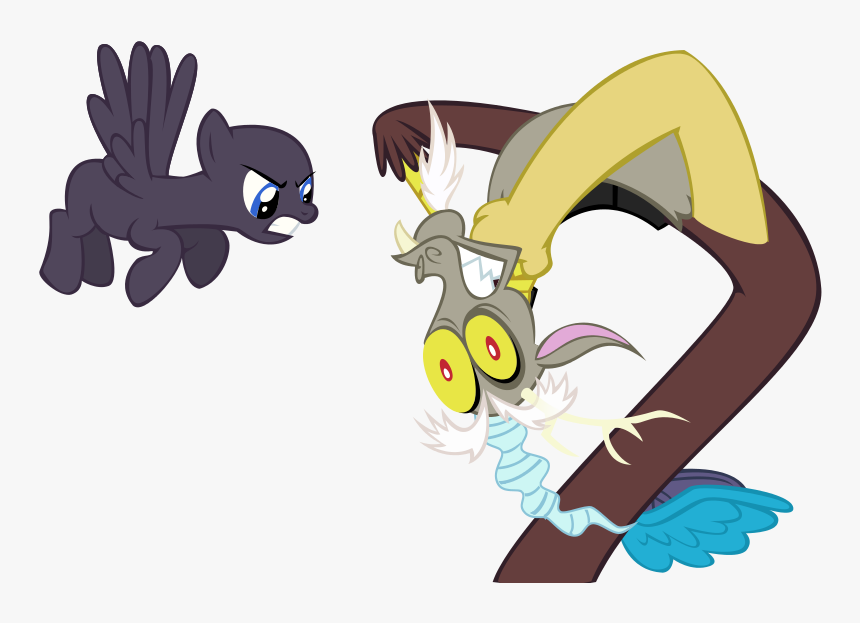 Mlp Base Pony Giving Discord The Eye By Mlp Scribbles-d5ta0zj - Base Mlp Discord Pony, HD Png Download, Free Download