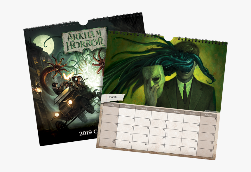 Arkham Horror 2019 Calendar, HD Png Download, Free Download