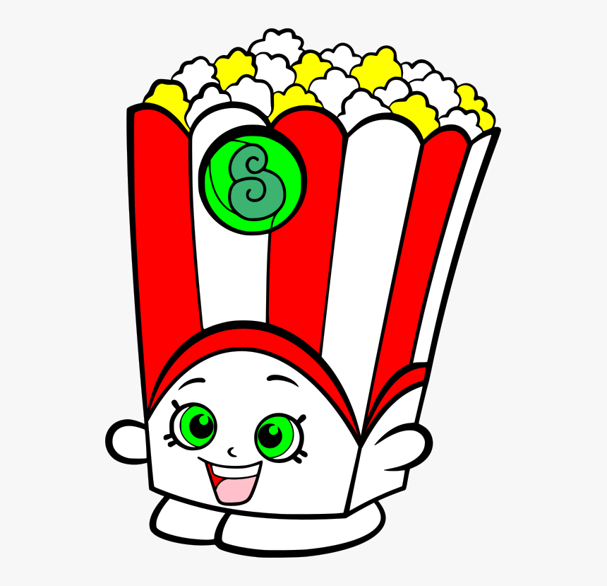 Movies, Personal Use, Popcorn Shopkins - Easy Shopkins Coloring Pages, HD Png Download, Free Download