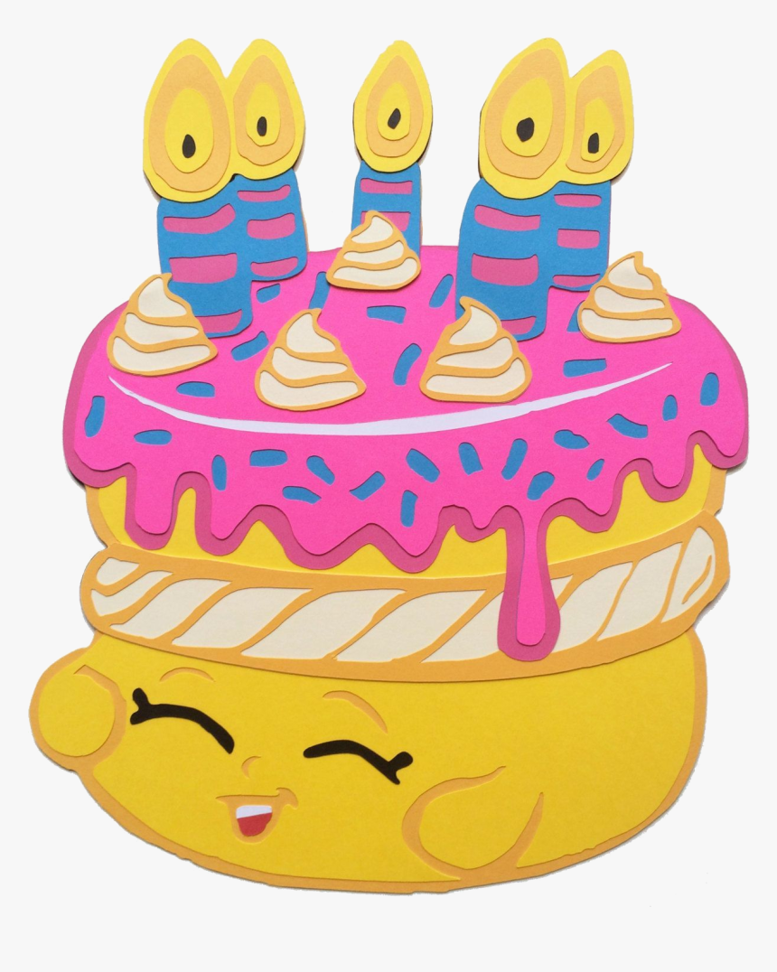 Shopkins Clipart Transparent Png - Shopkins Birthday Cake Clipart, Png Download, Free Download