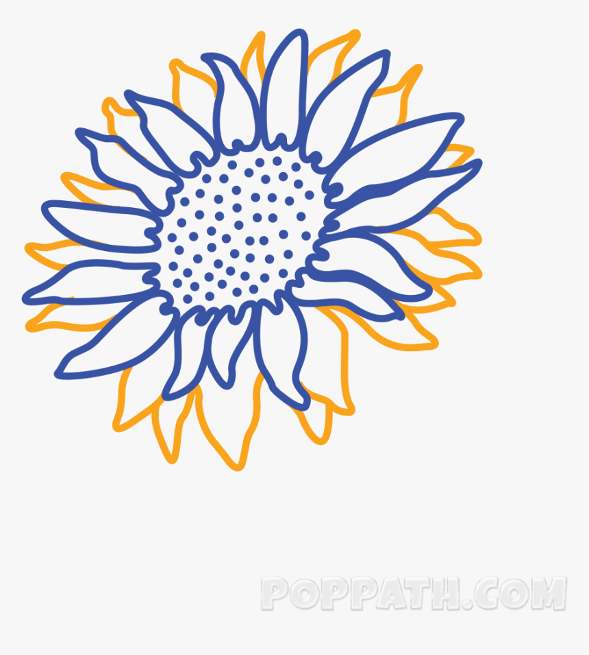 Clipart Images Of Sunflower Black And White, HD Png Download, Free Download