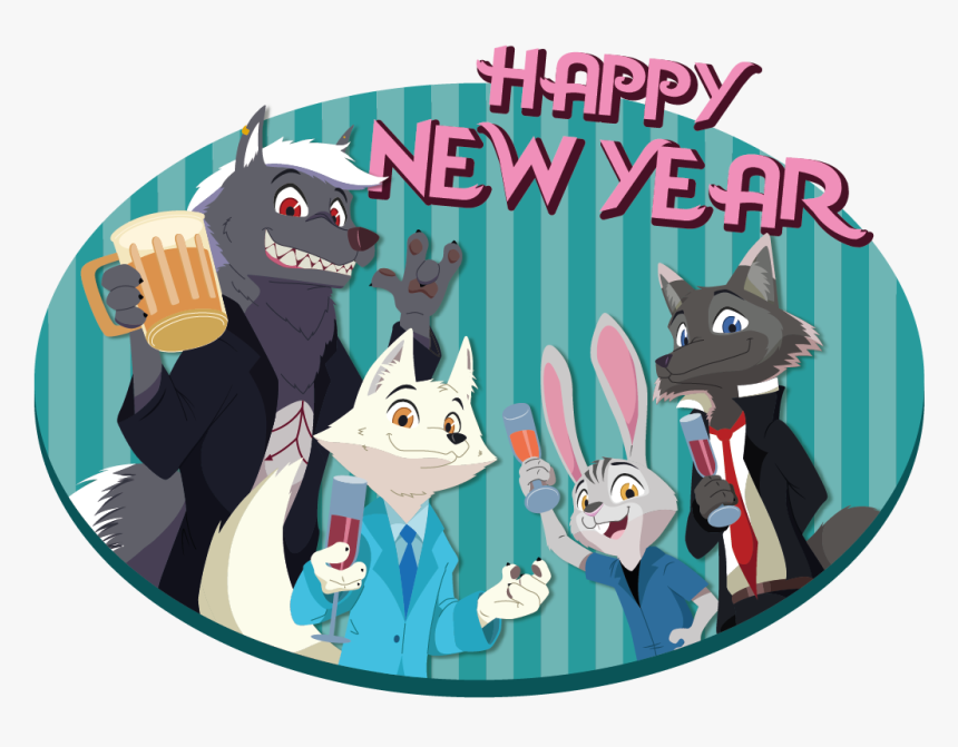 December Zootopia News Network The Znn Year Ⓒ - Zootopia New Year's Day, HD Png Download, Free Download