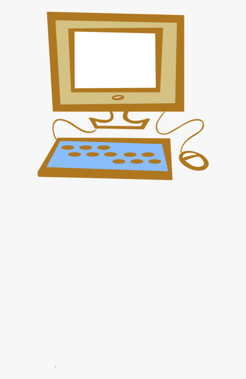 Picture Computer Keyboard - Blue Computer Clip Art, HD Png Download, Free Download