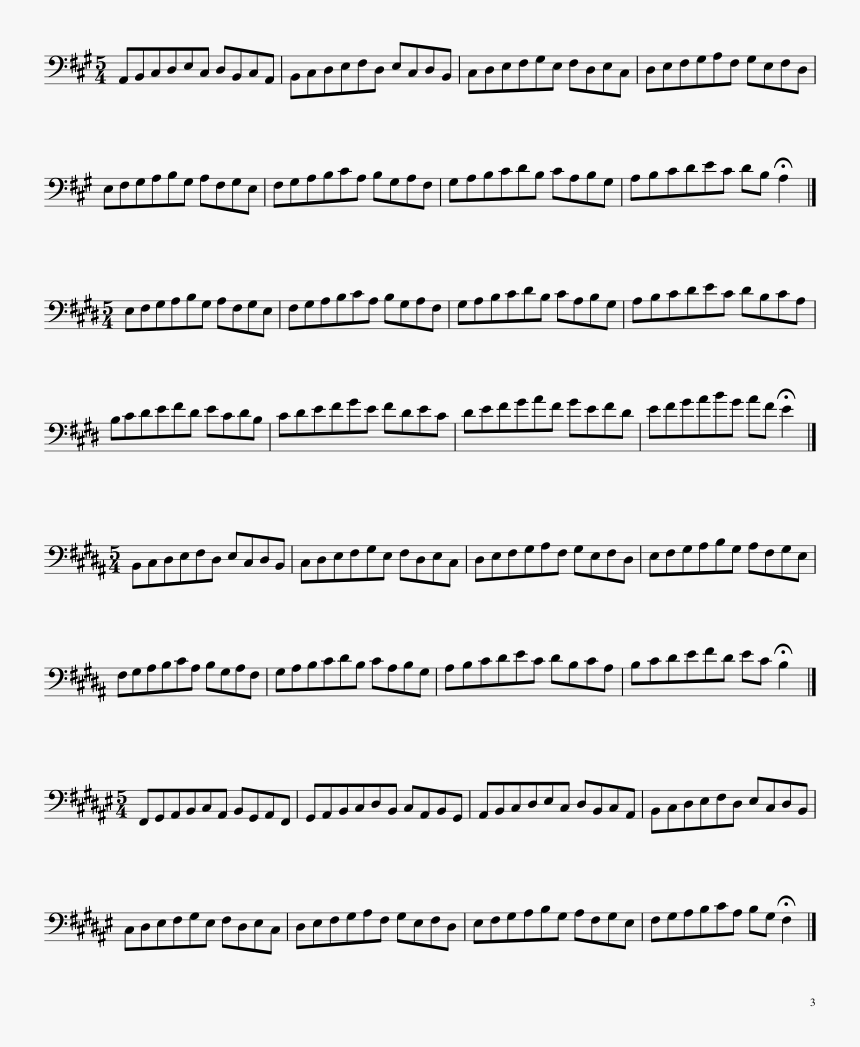 Treble Clef Sight Reading Exercises, HD Png Download, Free Download