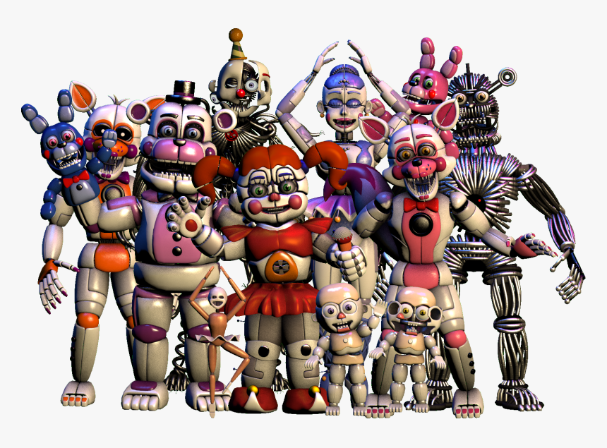 Fnaf Sister Location Gang, HD Png Download, Free Download