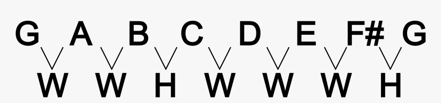 Key Of G Major - D Major Scale Formula, HD Png Download, Free Download