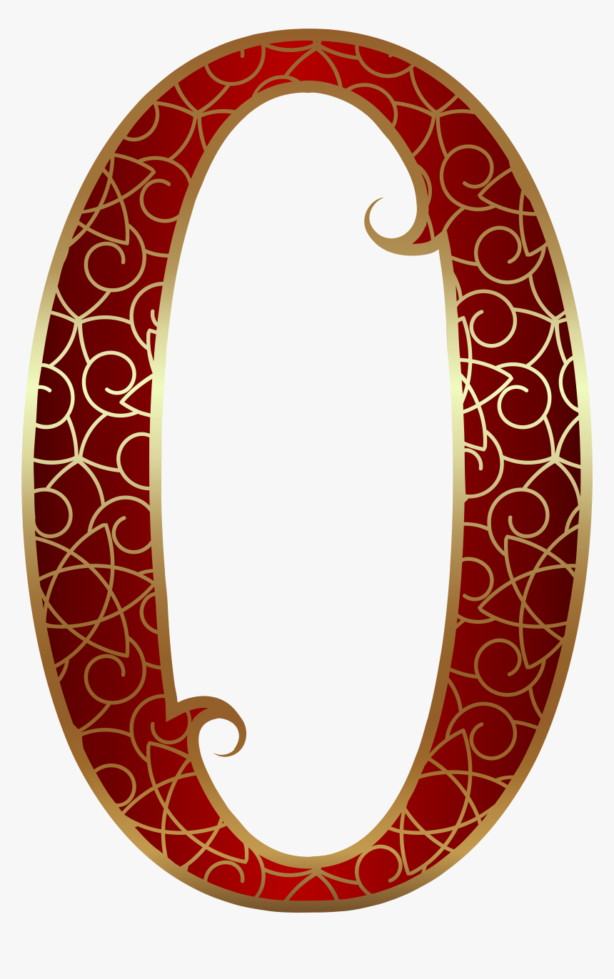 Gold Red Number Zero Png Clip Art Transparent Png , - Gold Red Number Png, Png Download, Free Download