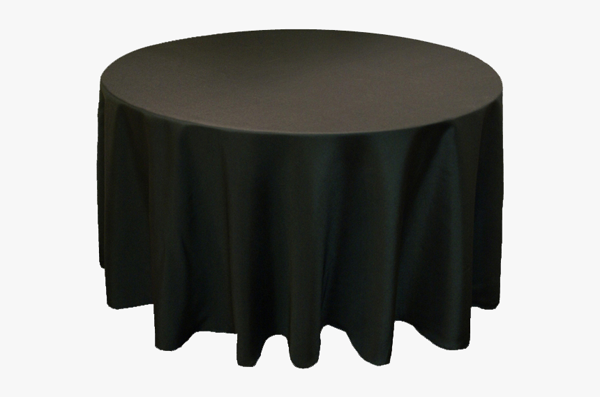 6ft Round Black Tablecloth, HD Png Download, Free Download