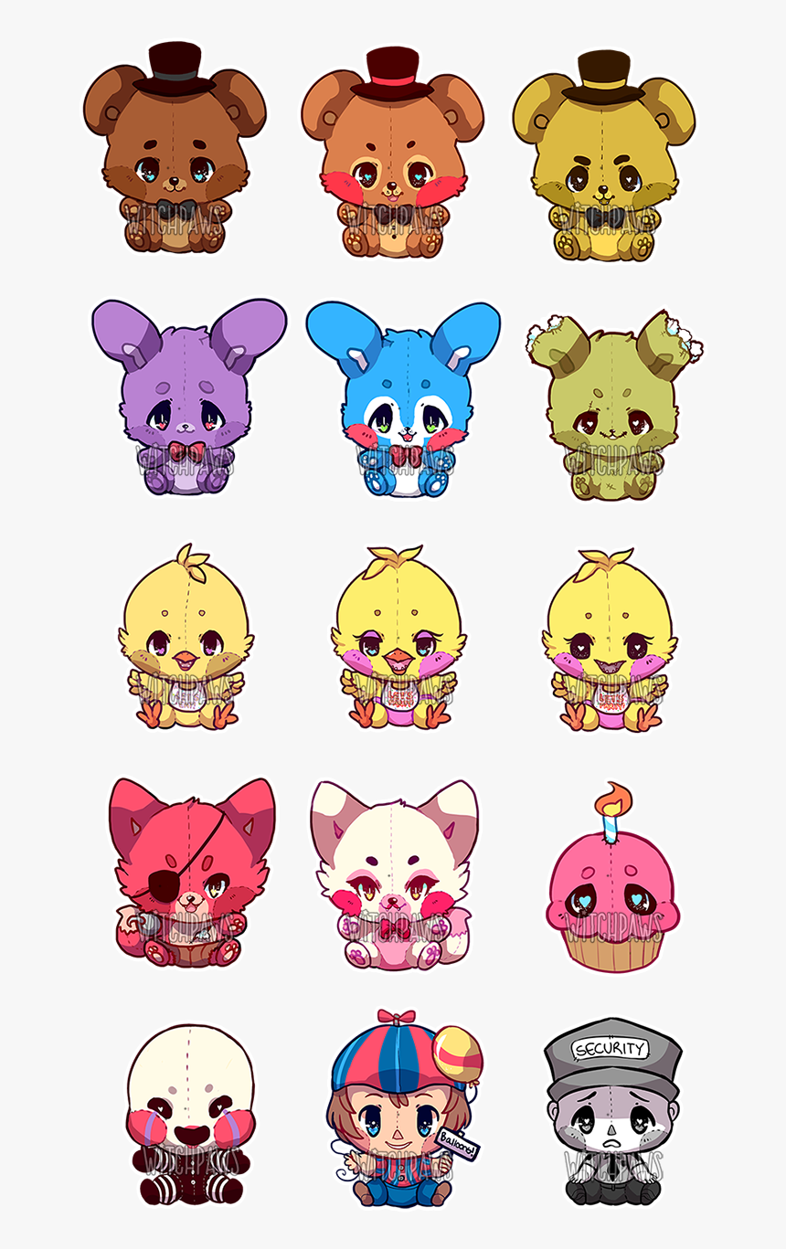 Five Nights At Freddy"s Sister Location Kawaii , Png - Five Nights At Freddy's Cute Drawings, Transparent Png, Free Download