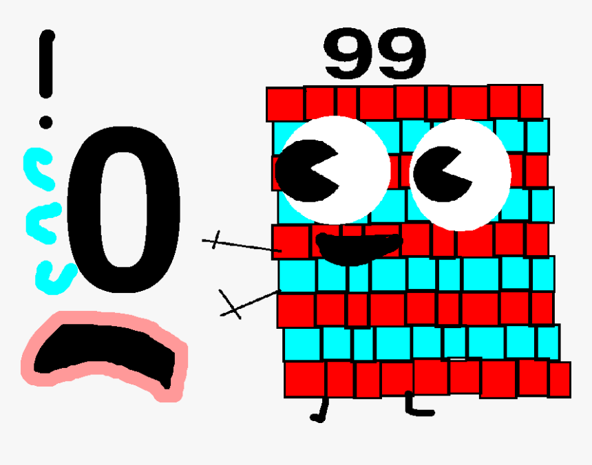 Numberblock Zero Meets Gabe Punchcar63& - Numberblocks 1 To 1000 Do, HD Png Download, Free Download